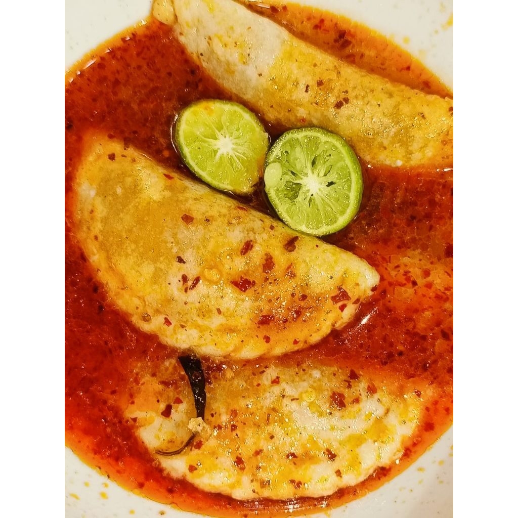 

cireng kuah pedas ayam suwir