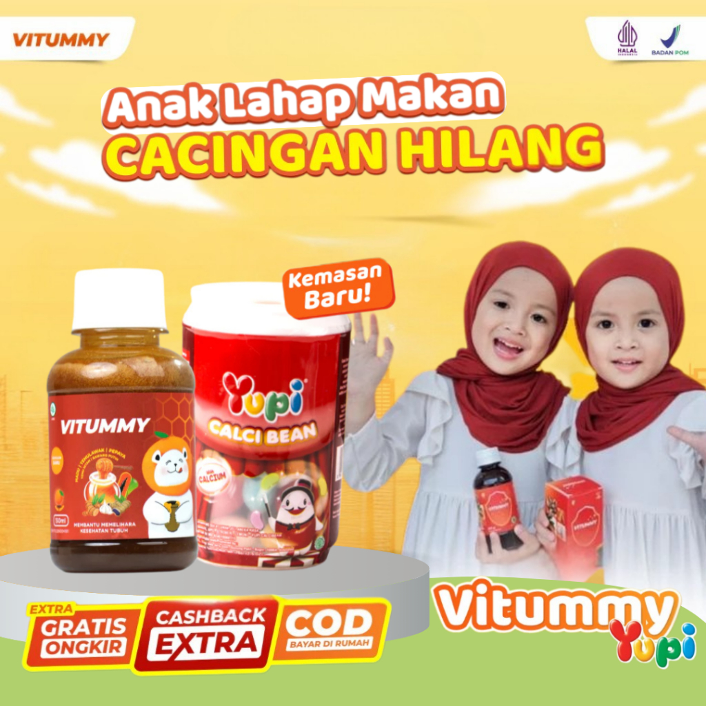 Madu Anak VITUMMY X Yupi - Madu Anak Vitummy Bantu Meningkatkan Nafsu Makan dan Masalah Cacingan Pad