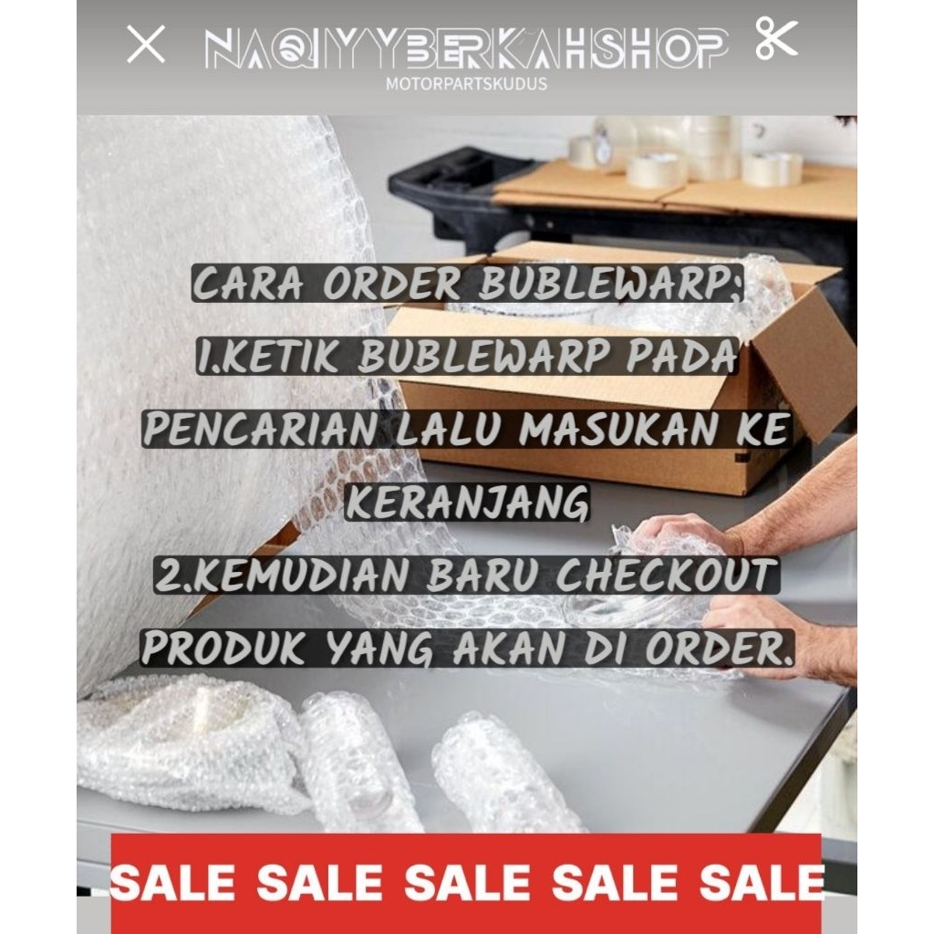 

EXTRA PACKING Tambahan BUBLEWARP dan KARDUS