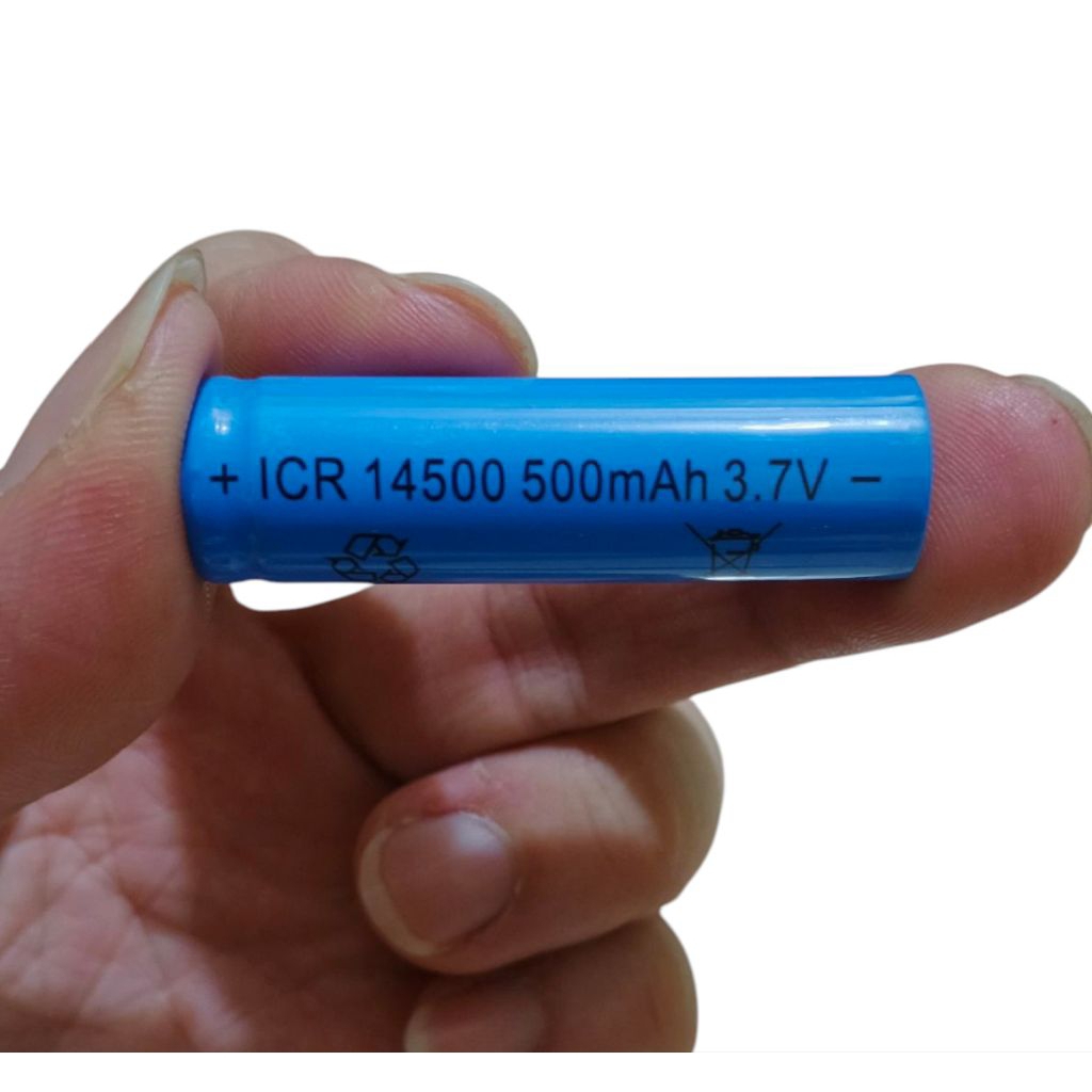 Mutiaradstore Baterai Charger Aa Icr 14500 500Mah 3.7V - Battery Senter Cas A2