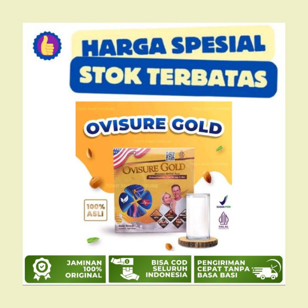 

Ovisure Gold Asli Original Milk Susu Vitamin Tulang Dan Sendi Nyeri Otot
