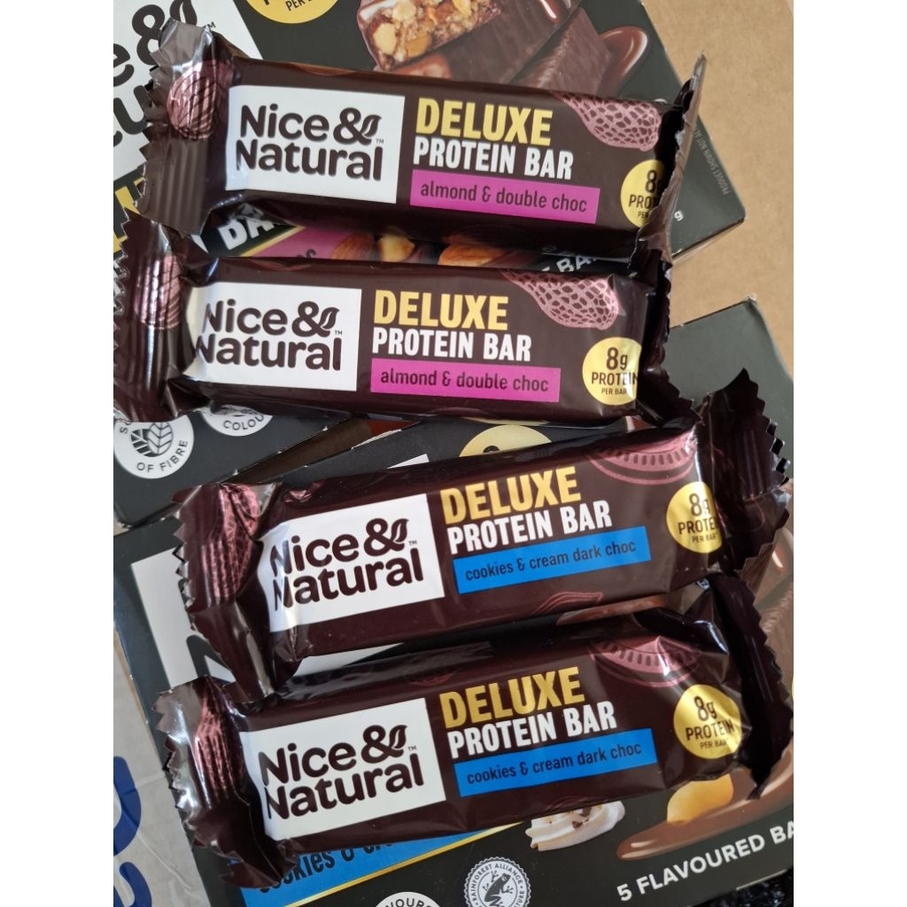 

Nice and Natural Protein Bar 40gr/cemilan sehat anak gym