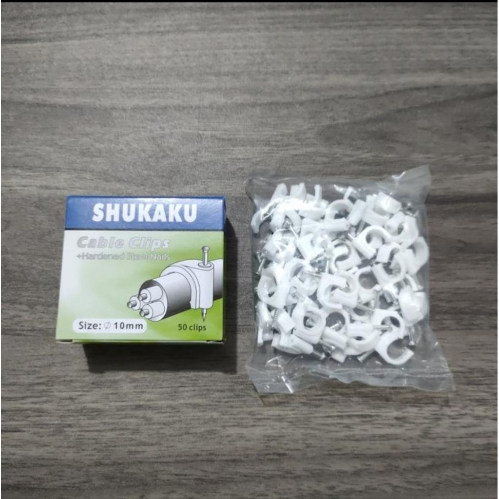 SHUKAKU Klem Kabel 10mm Paku Beton
