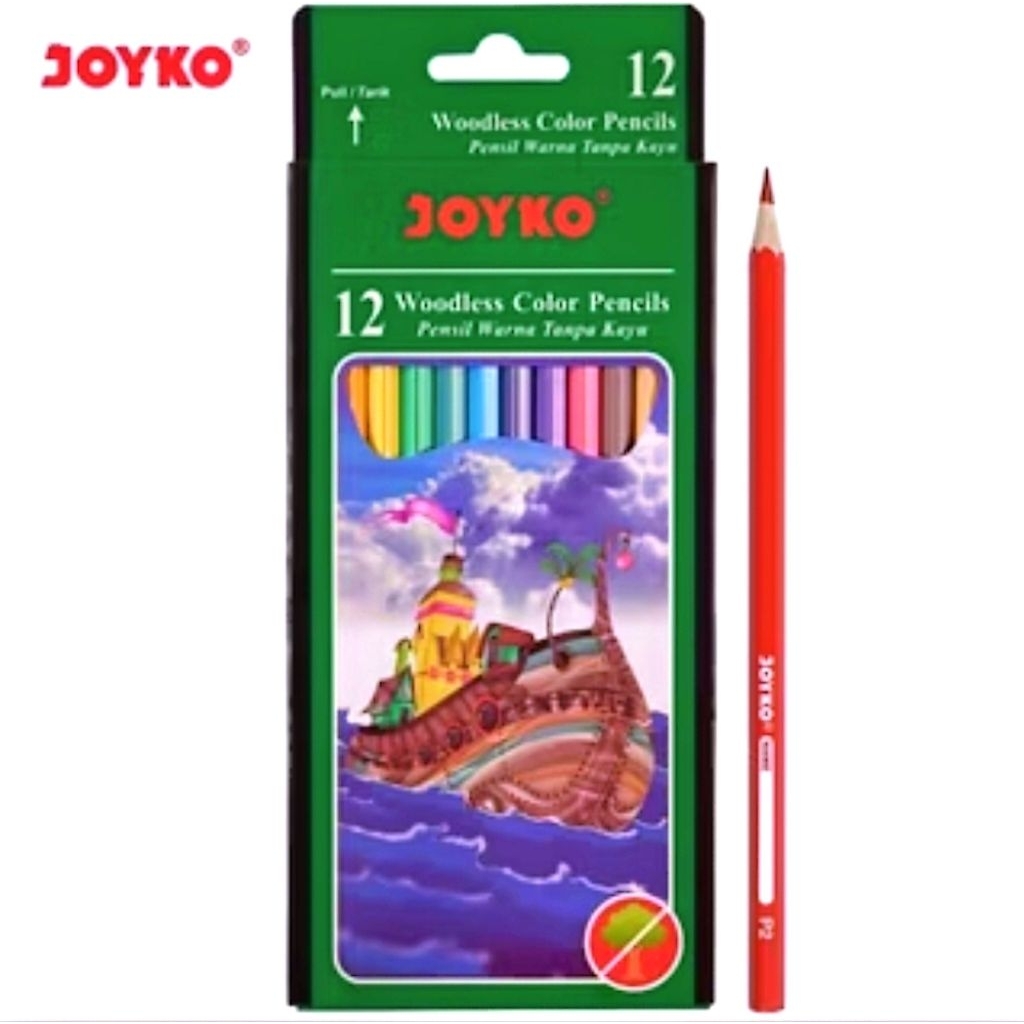 

Pensil Warna Joyko CP-103 12 Warna Panjang
