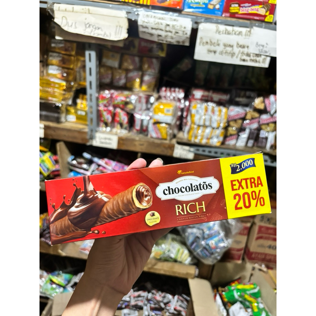 

Chocolatos wafer rich 1 Box Isi 12 bungkus