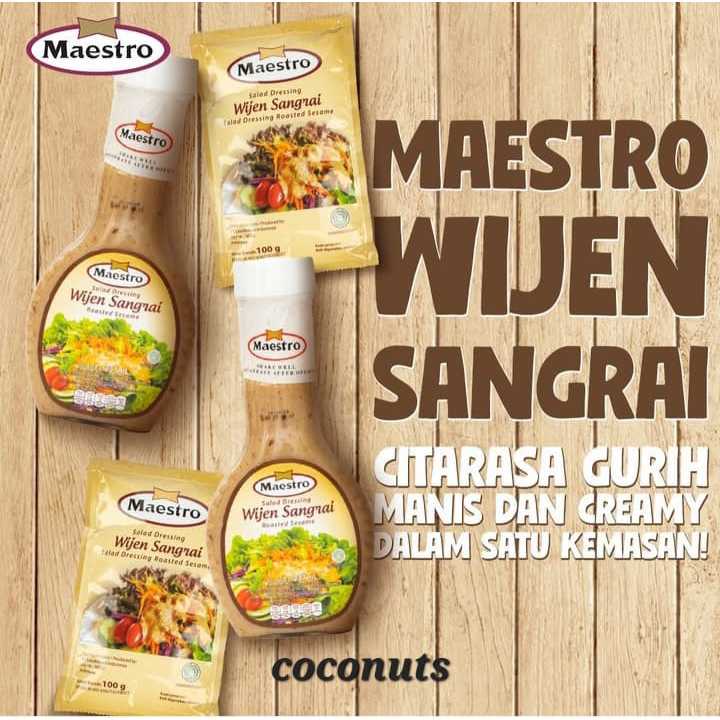

Maestro Wijen Sangrai Mayo 237g / Maestro Roasted Sesame Salad Dressing