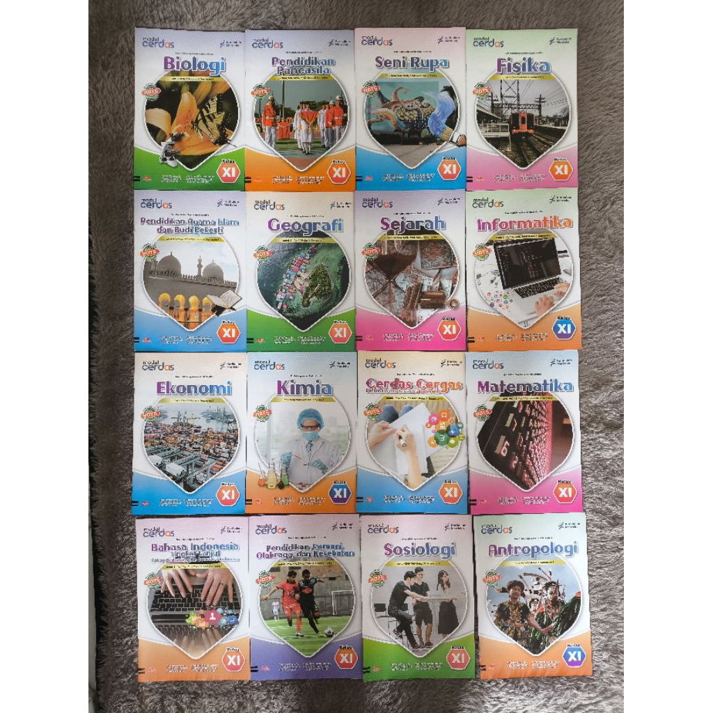 LKS / Modul Siswa CERDAS Kelas 11 Kurikulum MERDEKA Semester 1 2025 K-21 Matematika Biologi Kimia Fi