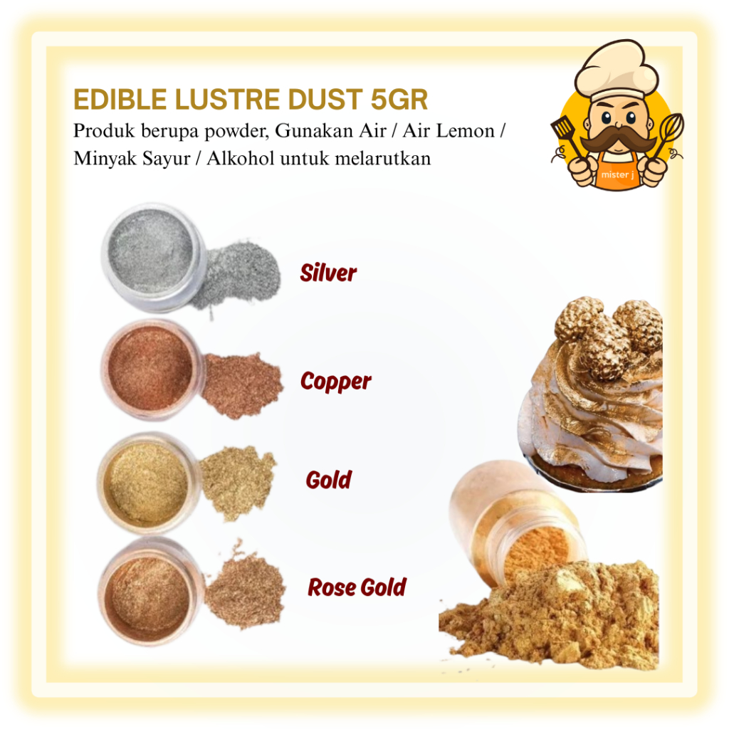 

Edible Gold Powder | Edible Rose Gold | 5 Gram
