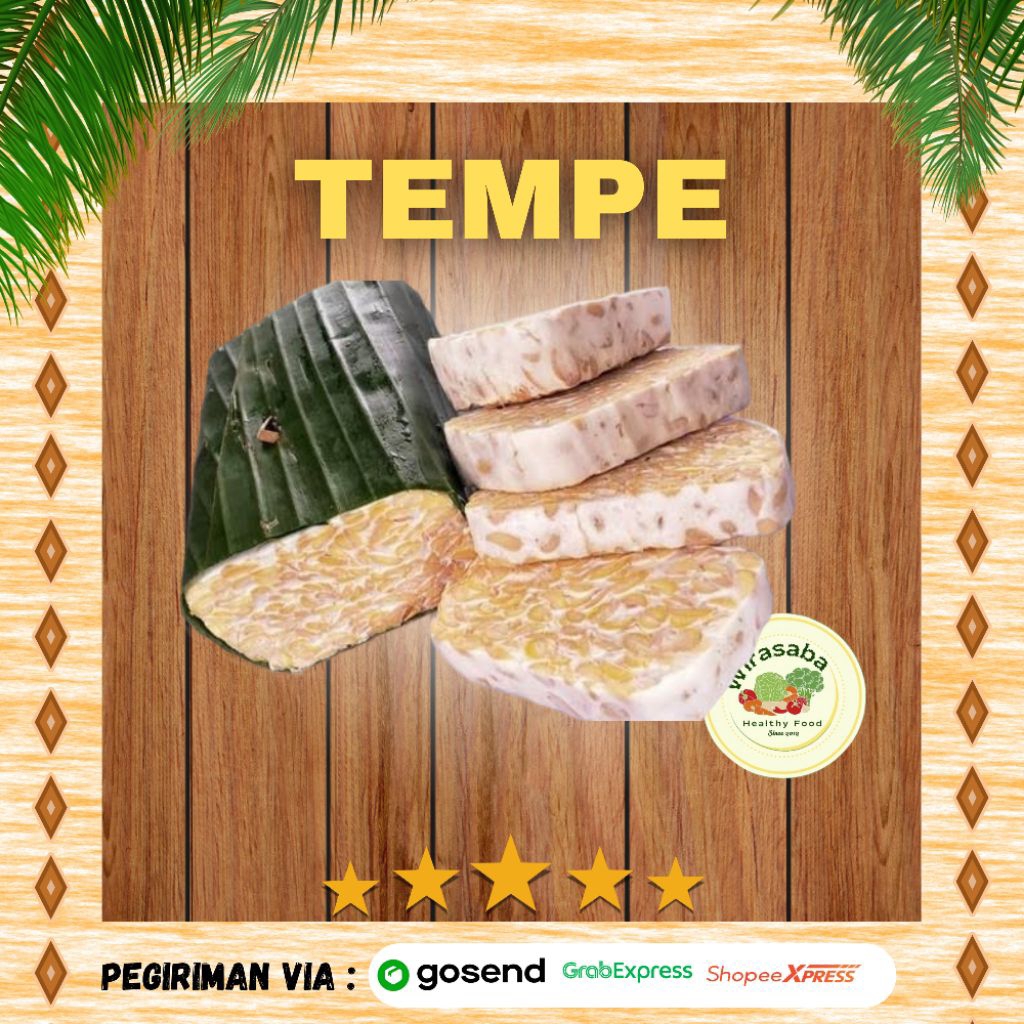 

Tempe Best Quality ±500g harga per papan