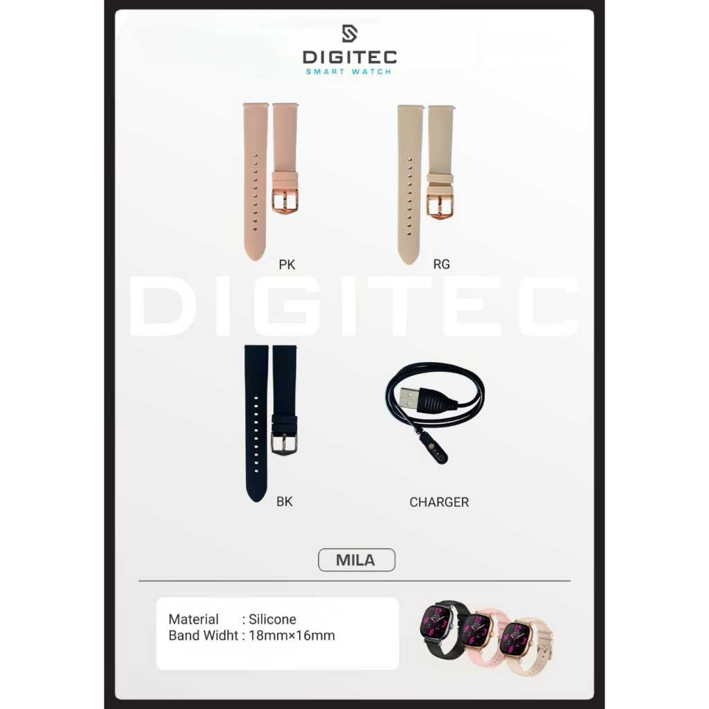 TALI/STRAP SMARTWATCH DIGITEC ULTIMA & CHARGER