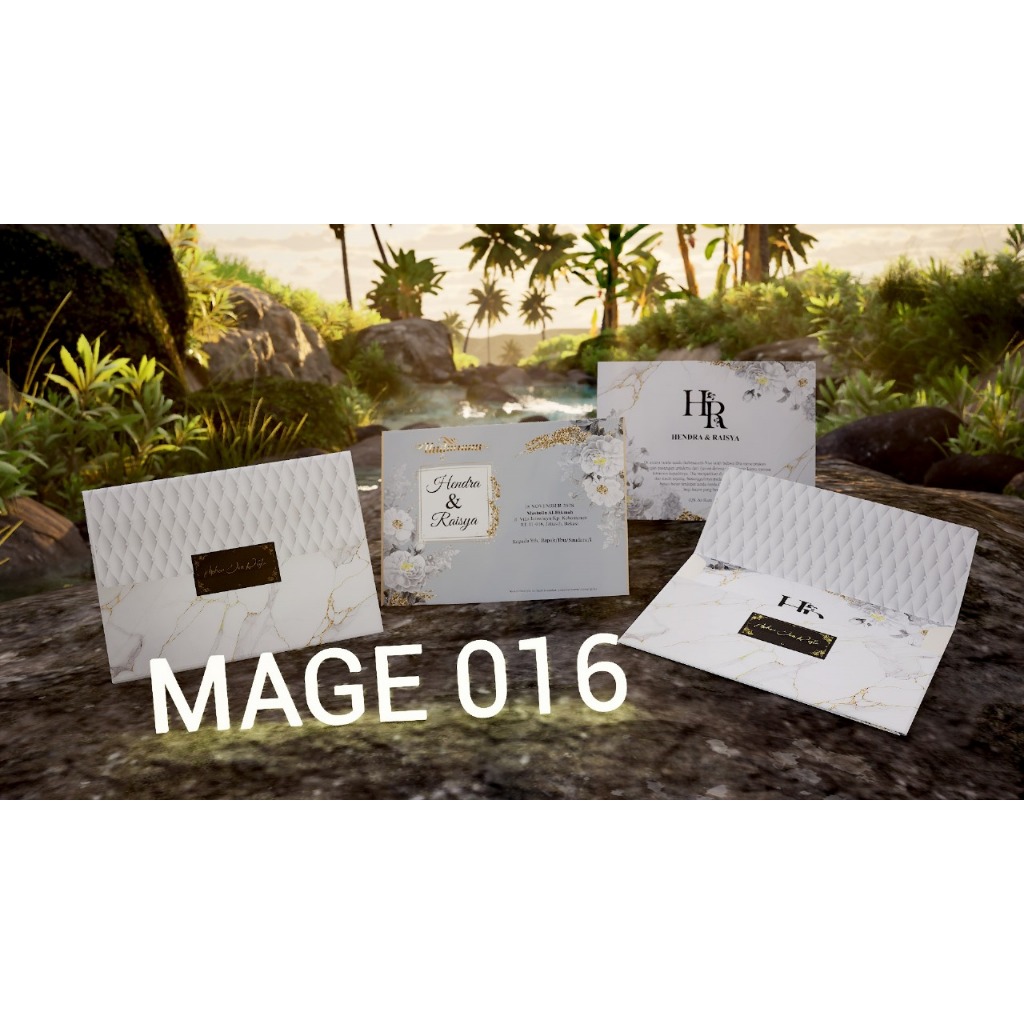 MAGE 16 (Amplop + Isi) Blangko Undangan | Undangan Murah