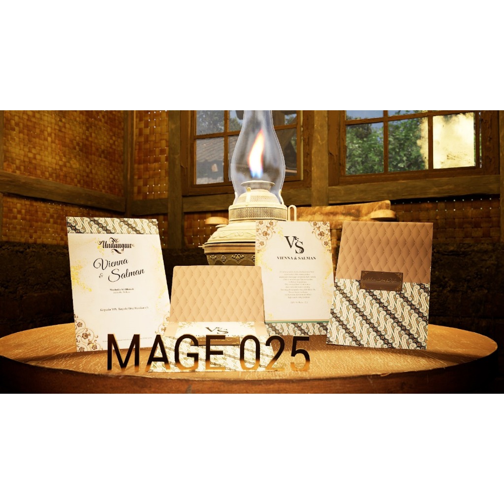MAGE 25 (Amplop + Isi) Blangko Undangan | Undangan Murah