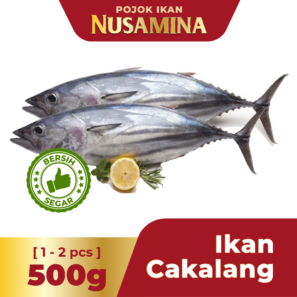 

Nusamina Ikan Cakalang Bersih Segar Frozen [1-2 pcs] 500g