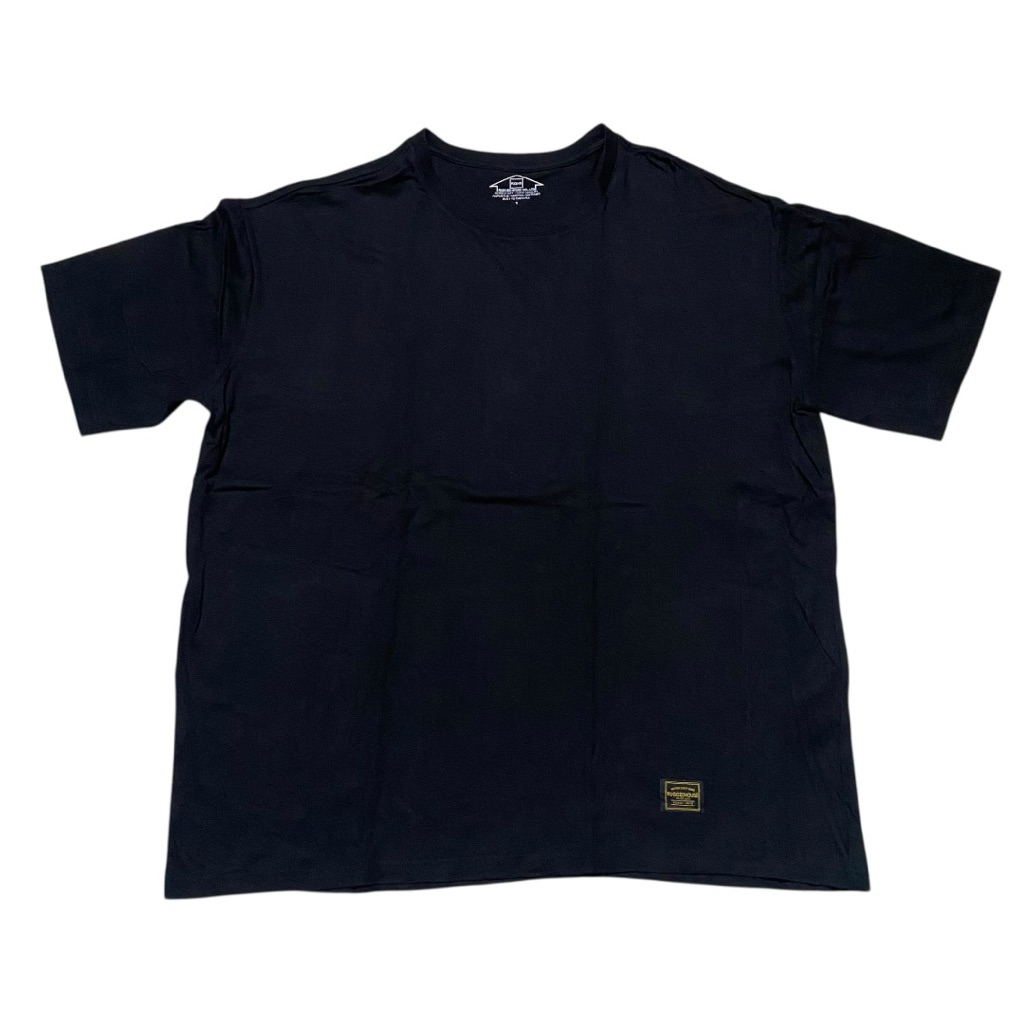 Rugged house basic black tee BIG SIZE