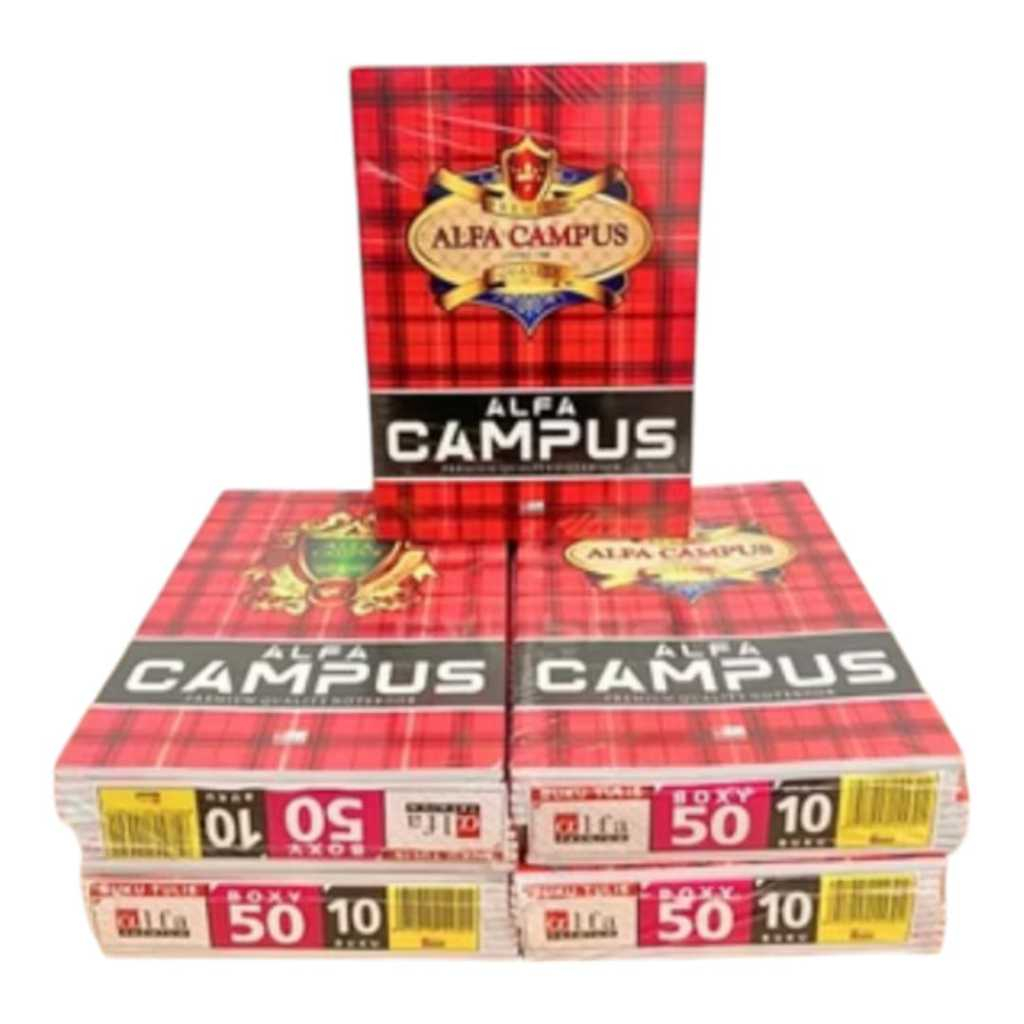 

Buku Tulis Alfa Campus 50 Lembar & 36 Lembar Isi 10 Buku