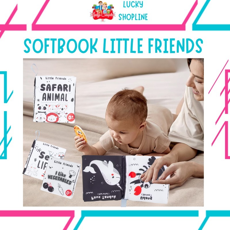 Buku Bayi - Buku Bayi 0 6 Bulan - Buku Bayi  6 12 Bulan - Soft Book Sensory
