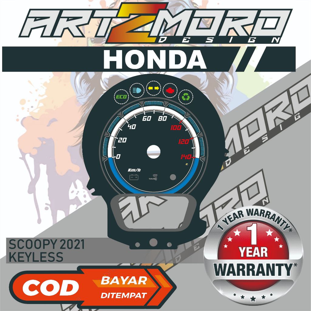 PAPAN SPEEDOMETER CUSTOM HONDA SCOOPY 2021 KEYLESS