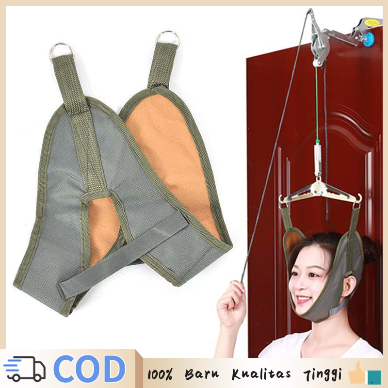 Alat Terapi Leher Kaku Sabuk Leher Terapi Sabuk Traksi Korektor Postur Leher Traksi Serviks Penyangg