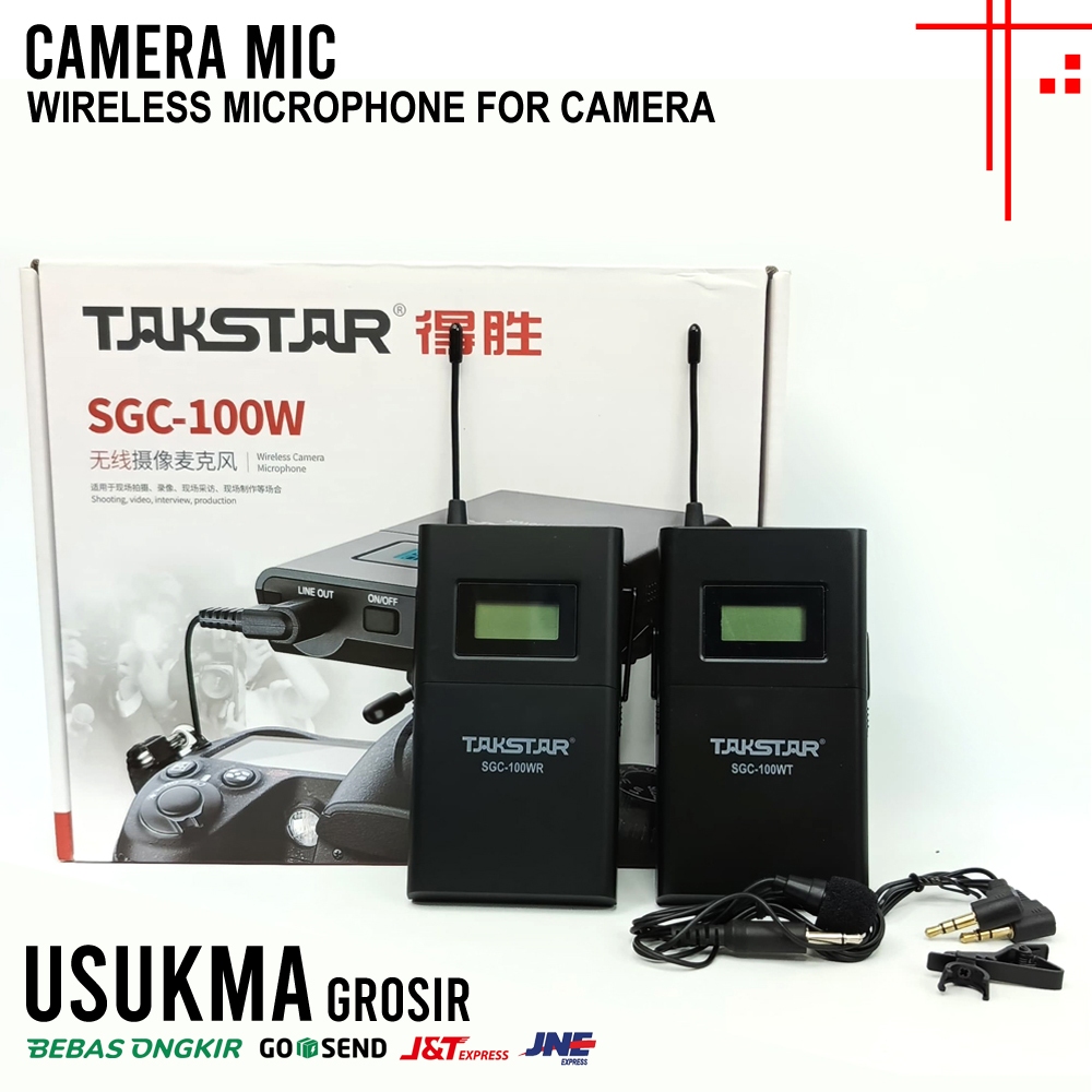 TAKSTAR SGC-100W MIC CAMERA WIRELESS PODCAST INTERVIEW