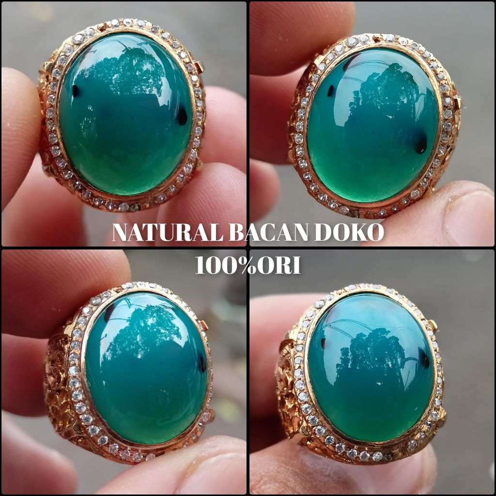 CINCIN BATU BACAN DOKO MIJIKO BIRU 100%ORI
