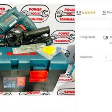 

BOSCH GSB 550 Freedom Kit Impact Drill SET Bor Tembok Beton 13 mm 550W