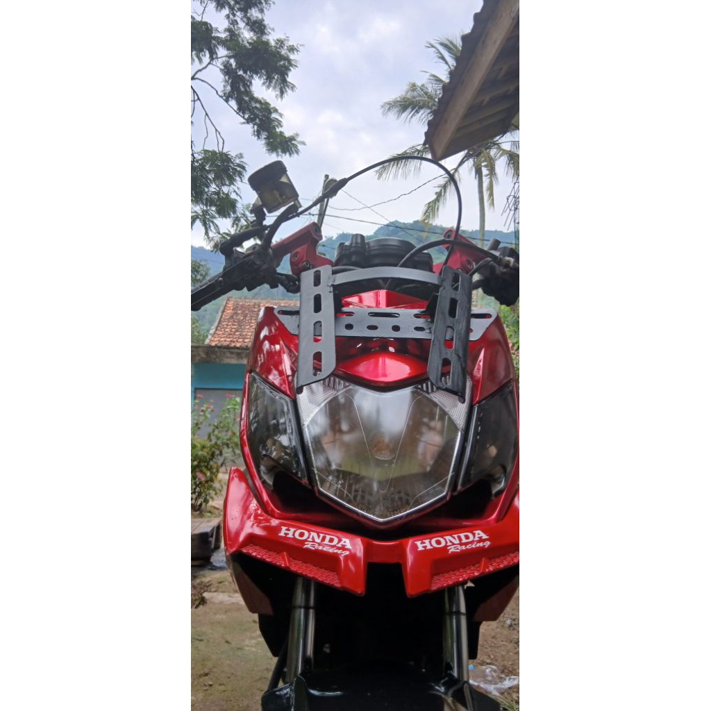 Bracket Visor variasi model TDR universal/dudukan visor plat nomor anti geberrr