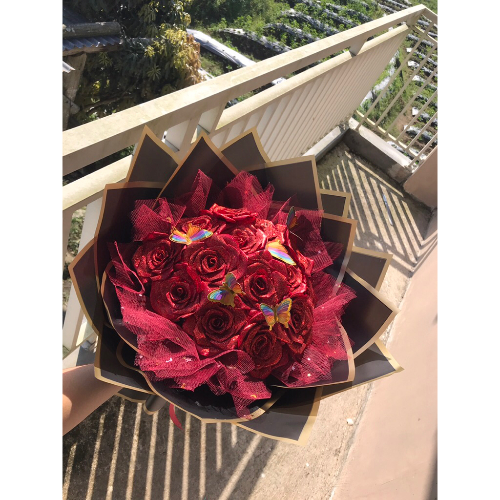 

BOUKUET PITA SATIN/buket murah/buket bunga/bouquet bunga pita satin/handmade