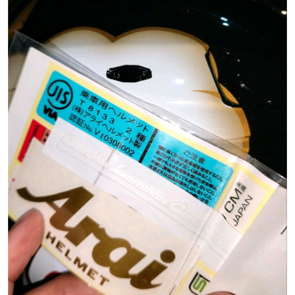 HELMET STICKER ARAI