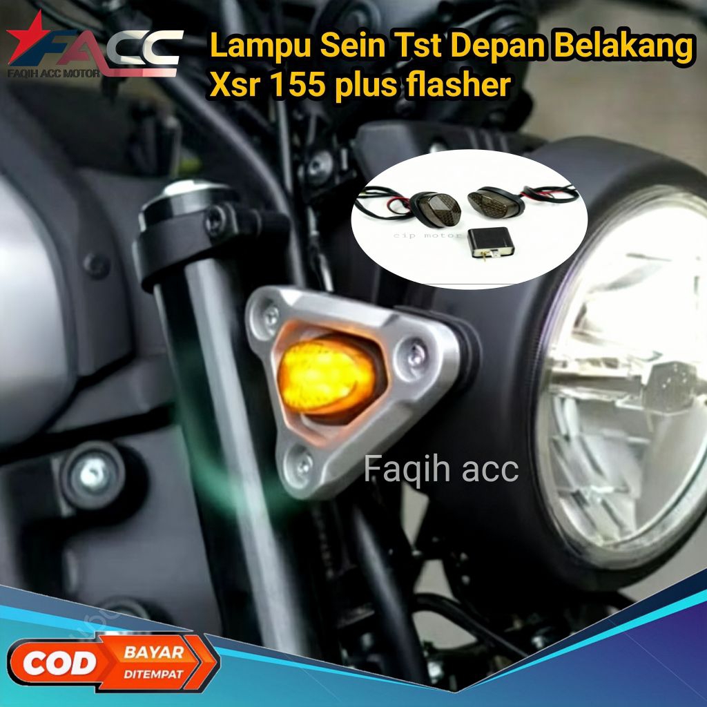 Paket Lampu sen yamaha XSR 155 Untuk depan belakang plus flasher