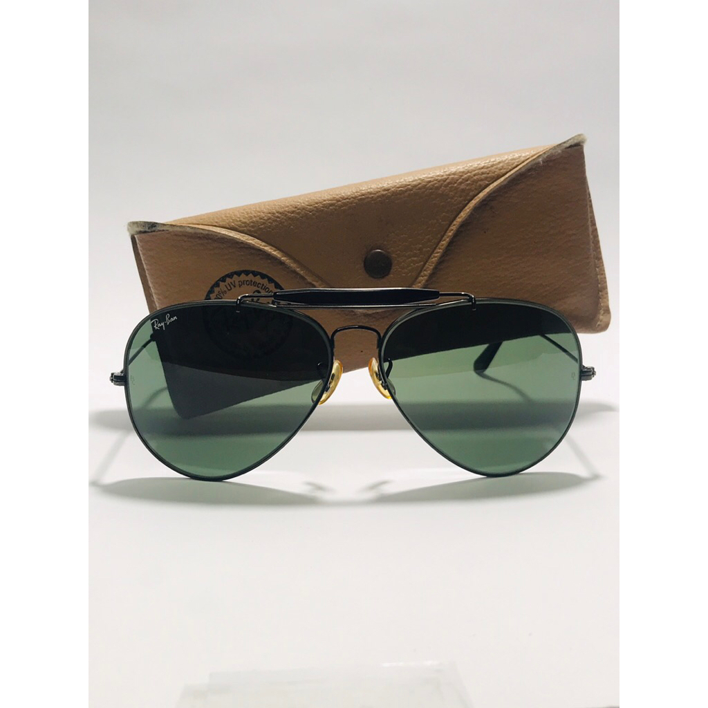 Kacamata RB Aviator Outdoorsman II Blackchrome Vintage Made In USA
