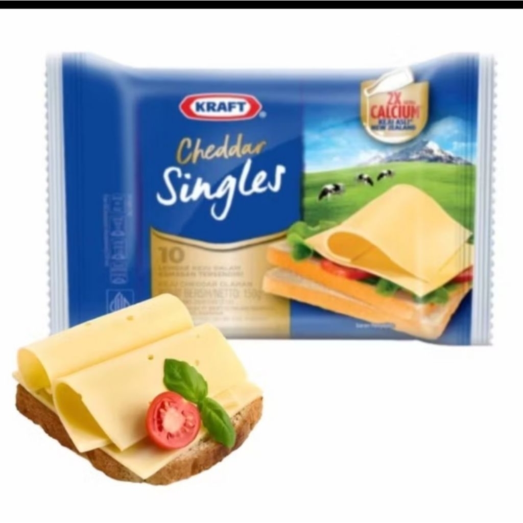 

Keju slice Chedar, isi 10 Exp September 2025