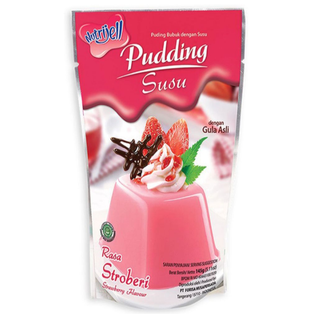 

Nutrijell Puding Instan Susu Strawberry 145 g
