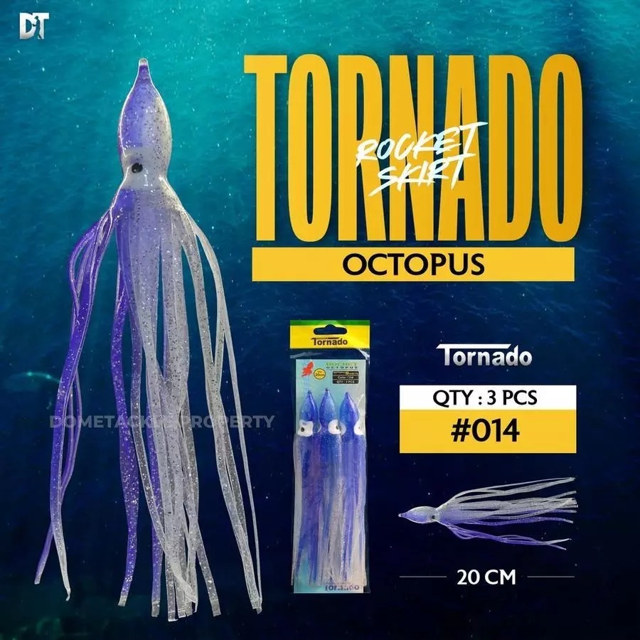 Umpan Pancing Tornado Cumi Karet Rocket 20cm