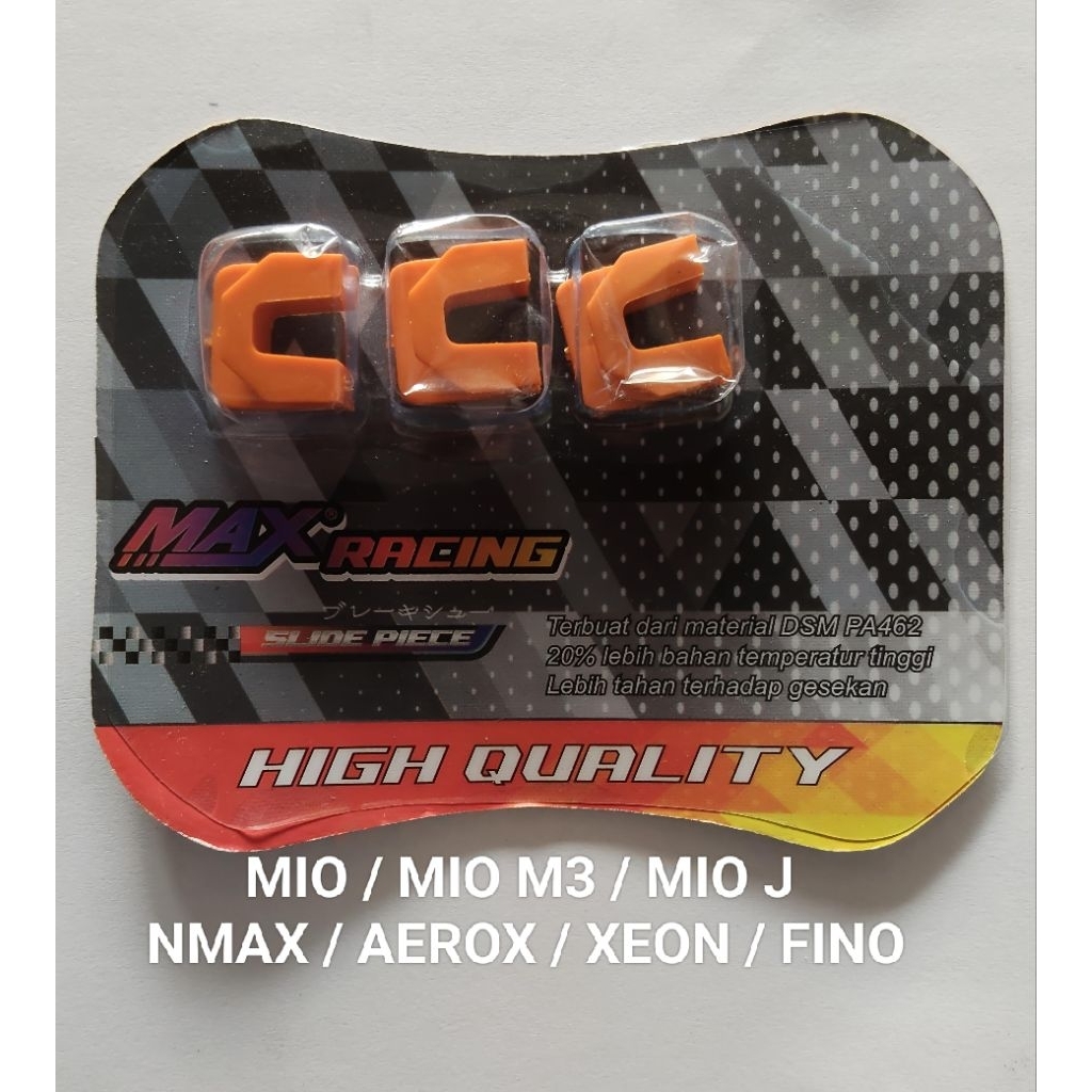 Slider piece Racing MAX MIO / MIO M3 /  MIO J / NMAX / AEROX / FINO / XEON ORIGINAL
