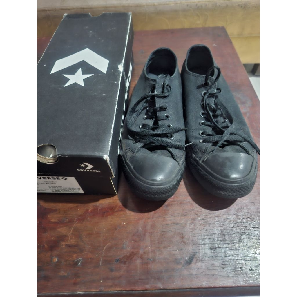 Sepatu Converse Ori Black Second