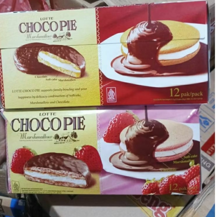 

Choco Pie Coklat dan Stawbarry