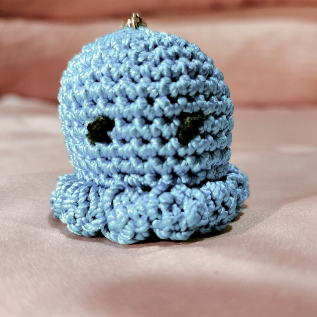 boneka rajut gurita handmade