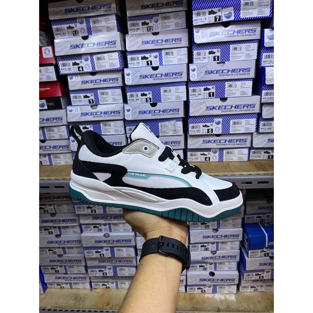 Sepatu airwalk original pria/ Airwalk Dobby mens Sneakers Shoes-white