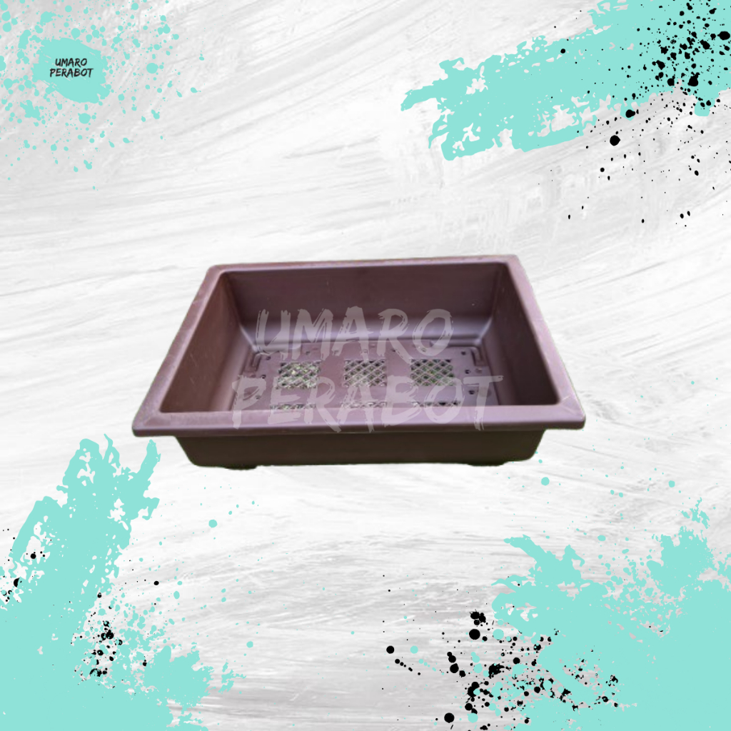 Adelonz Pot Bonsai Kotak Ukuran 30 / Pot Petak / Pot Tanaman / Pot Bunga / Pot Plastik / Umaro