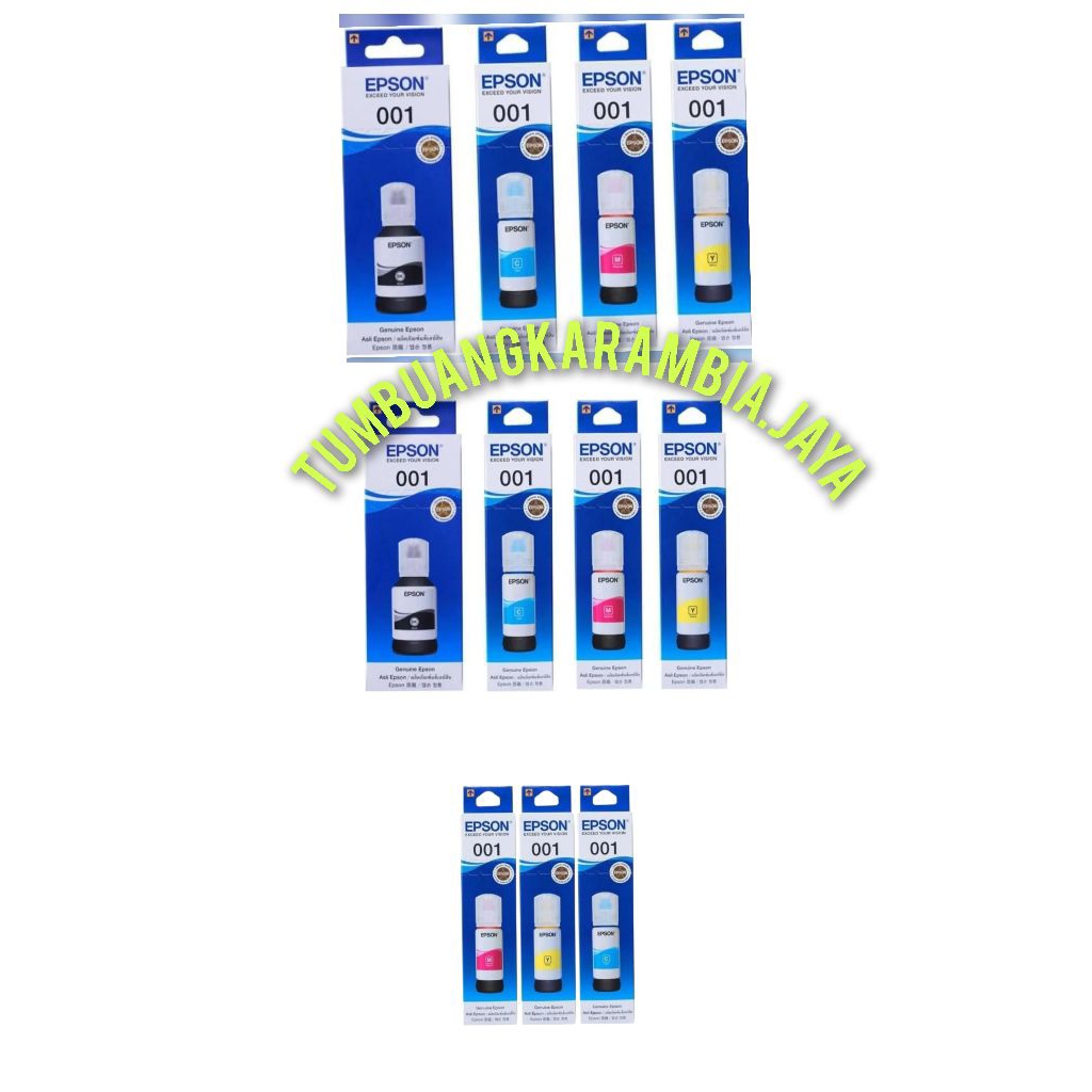 Tinta printer epson 001 color 127ml original