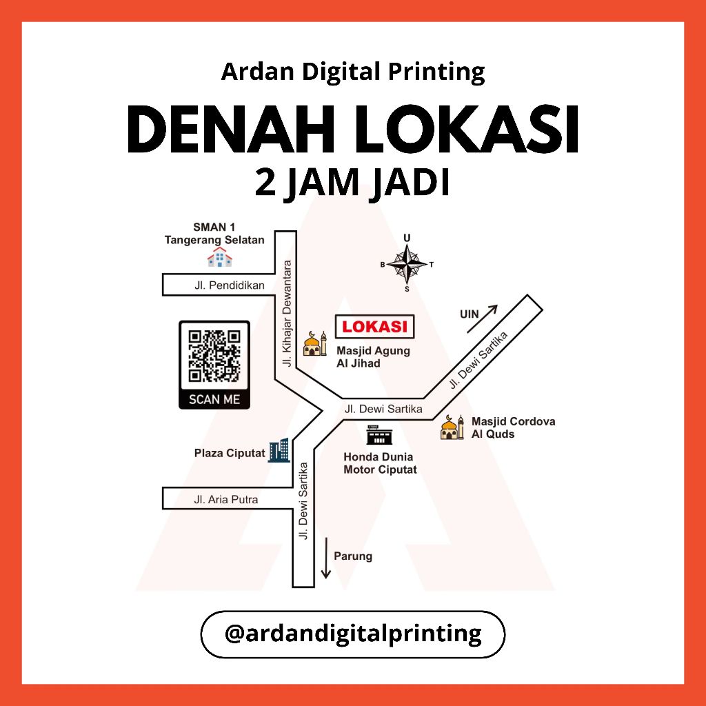 Edit Denah Lokasi | Denah Nikah | Pembuatan Denah Undangan