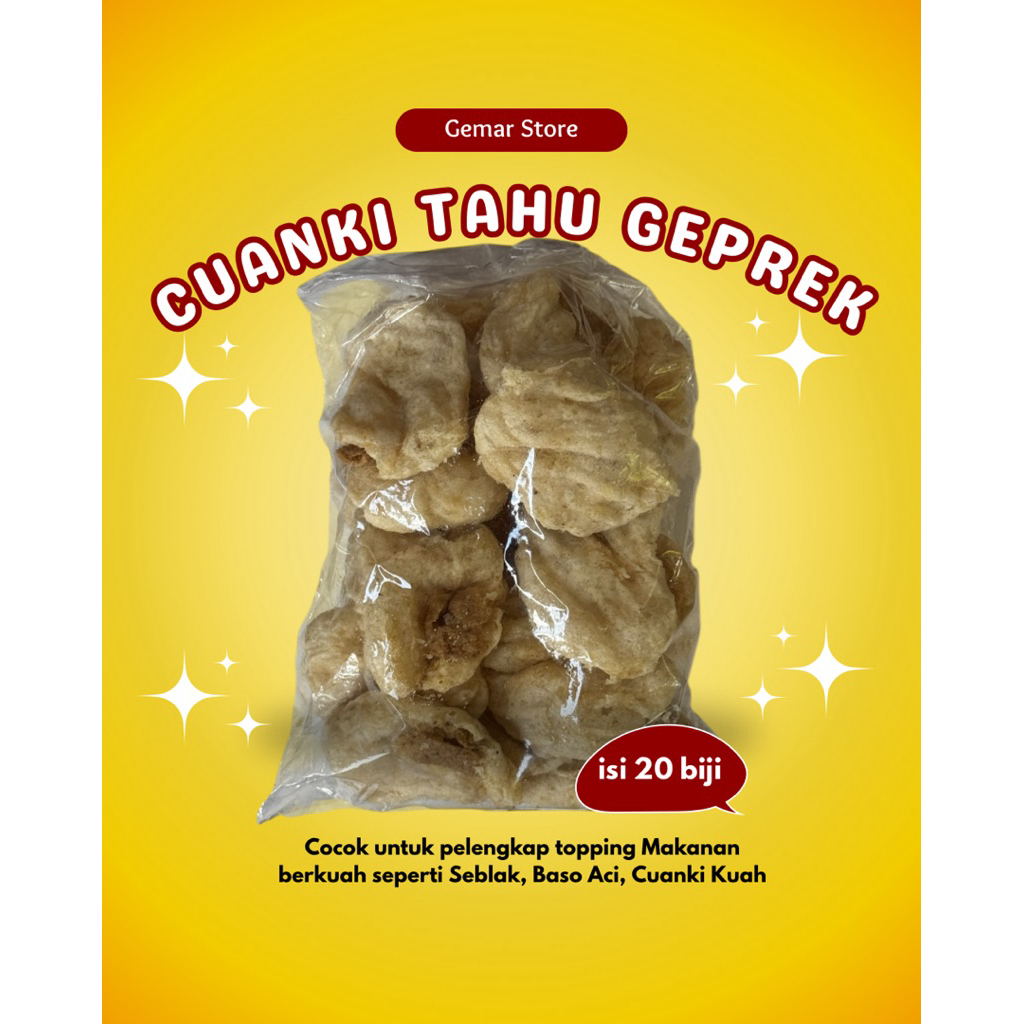 

Cuanki Tahu Geprek isi 20biji