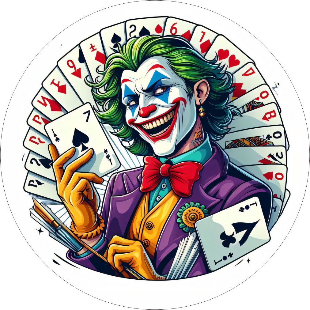 

Sticker Embos Joker Kartu Killer Style | Sticker PVC Timbul 3D