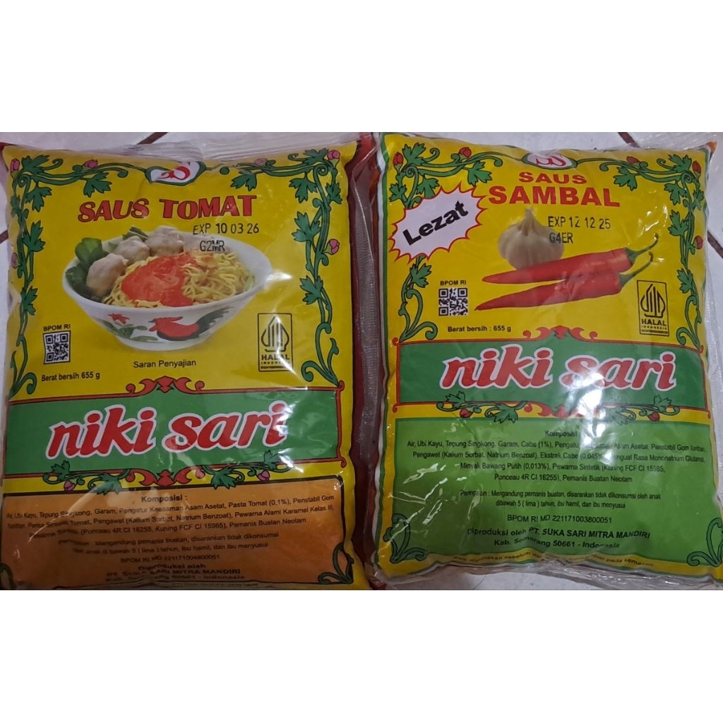 

Saus Timat dan Saus Cabai