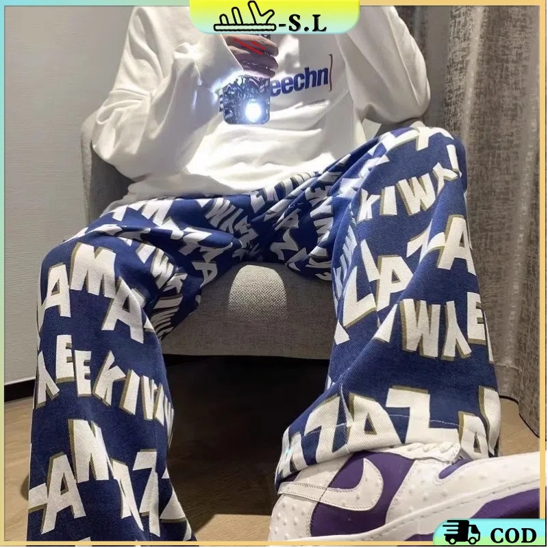 celana panjang pria terbaru 2025 celana pria korean style loose pants  celana olahraga pria fashion 