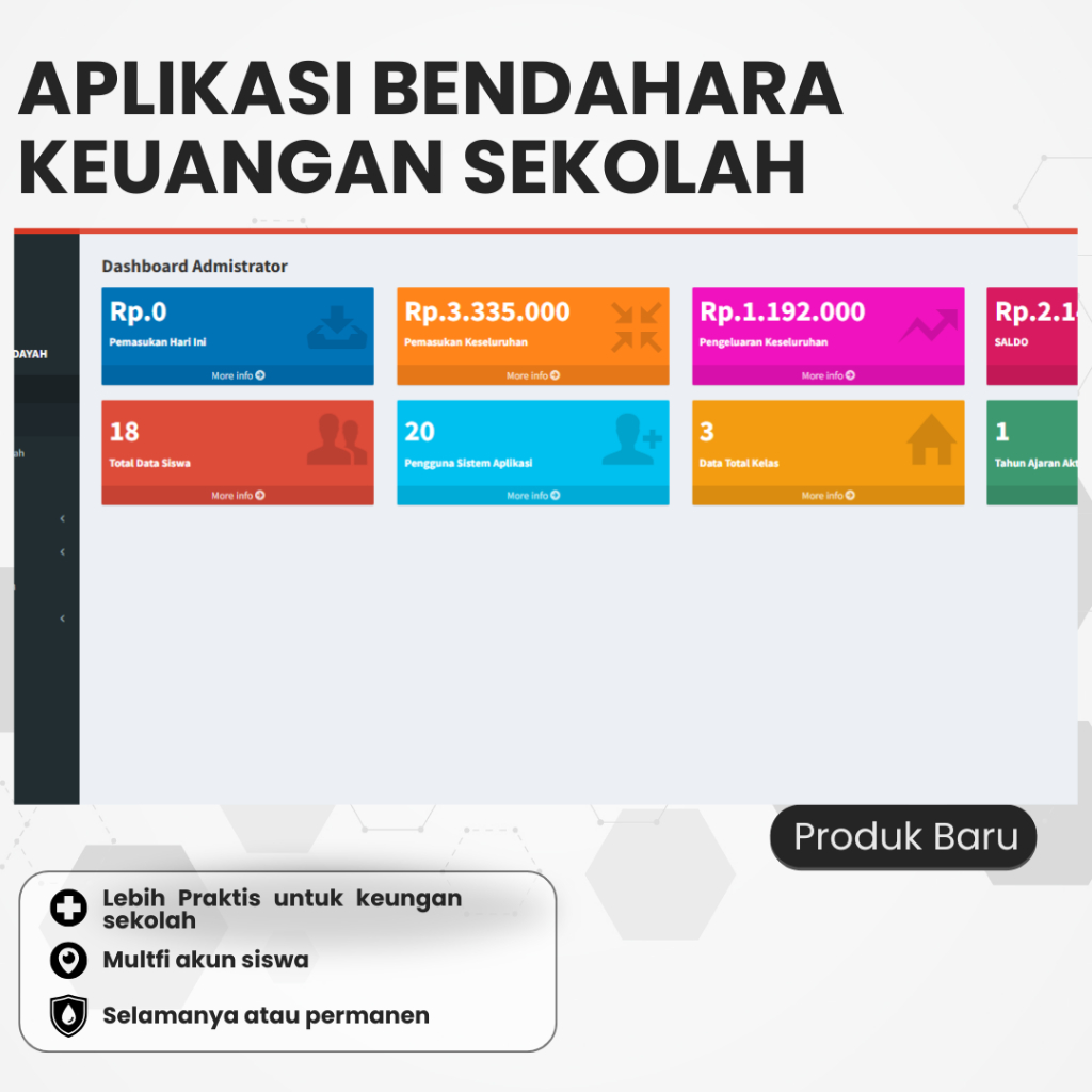 Source Code aplikasi bendahara keuangan sekolah