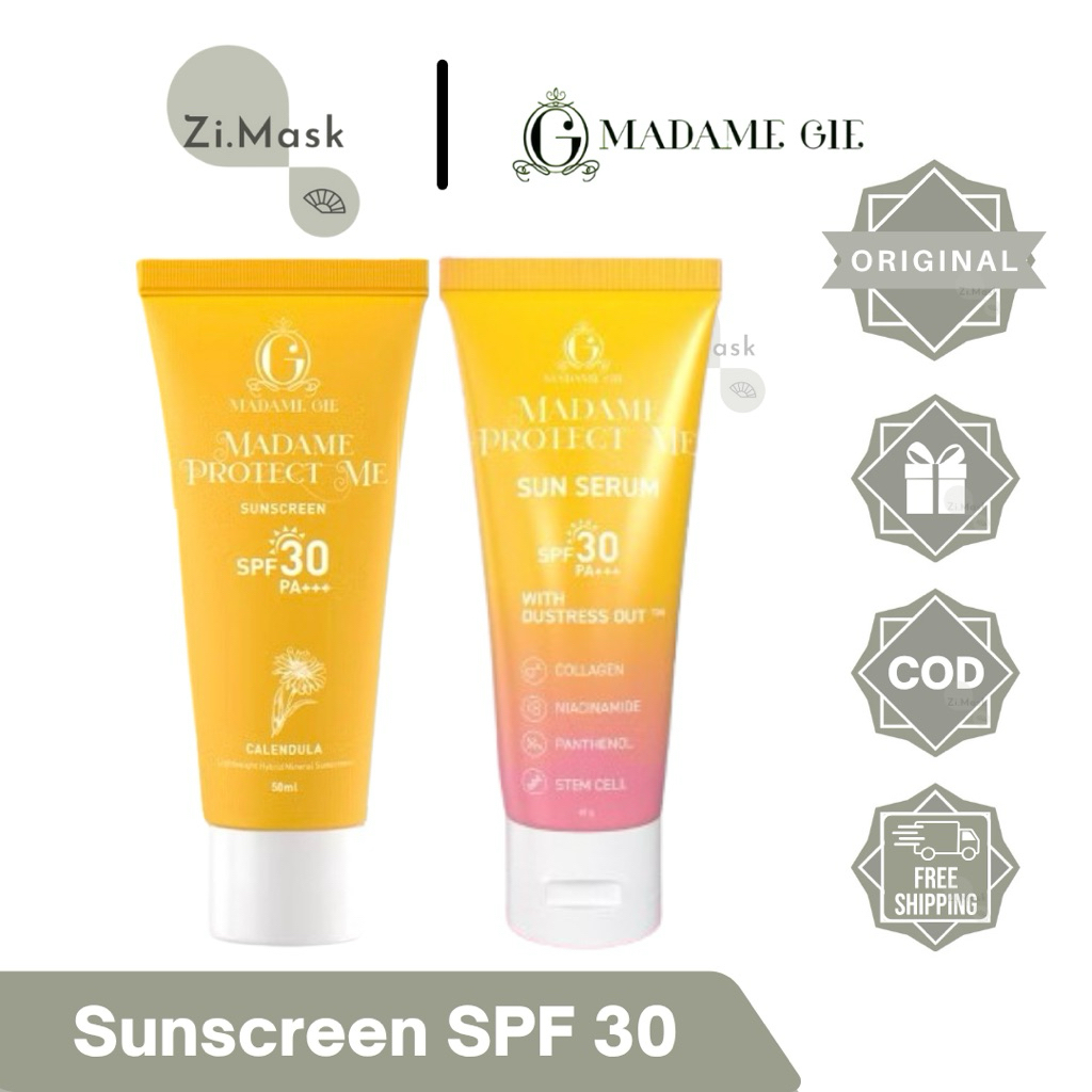 MADAME GIE Protect Me Sunscreen SPF 30 PA +++ 50ml With Calendula | Madame  Protect Me Sun Serum SPF