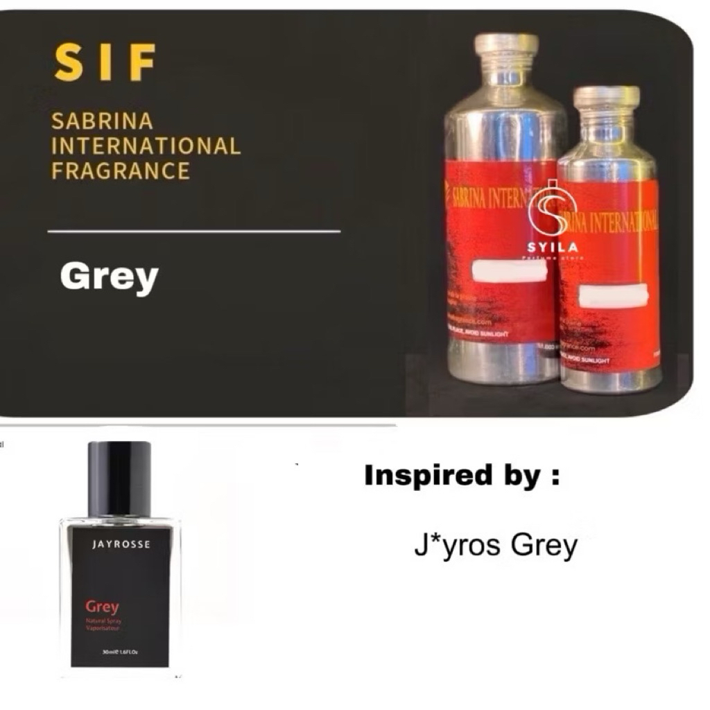 Bibit parfum grey by SIF 250ml segel