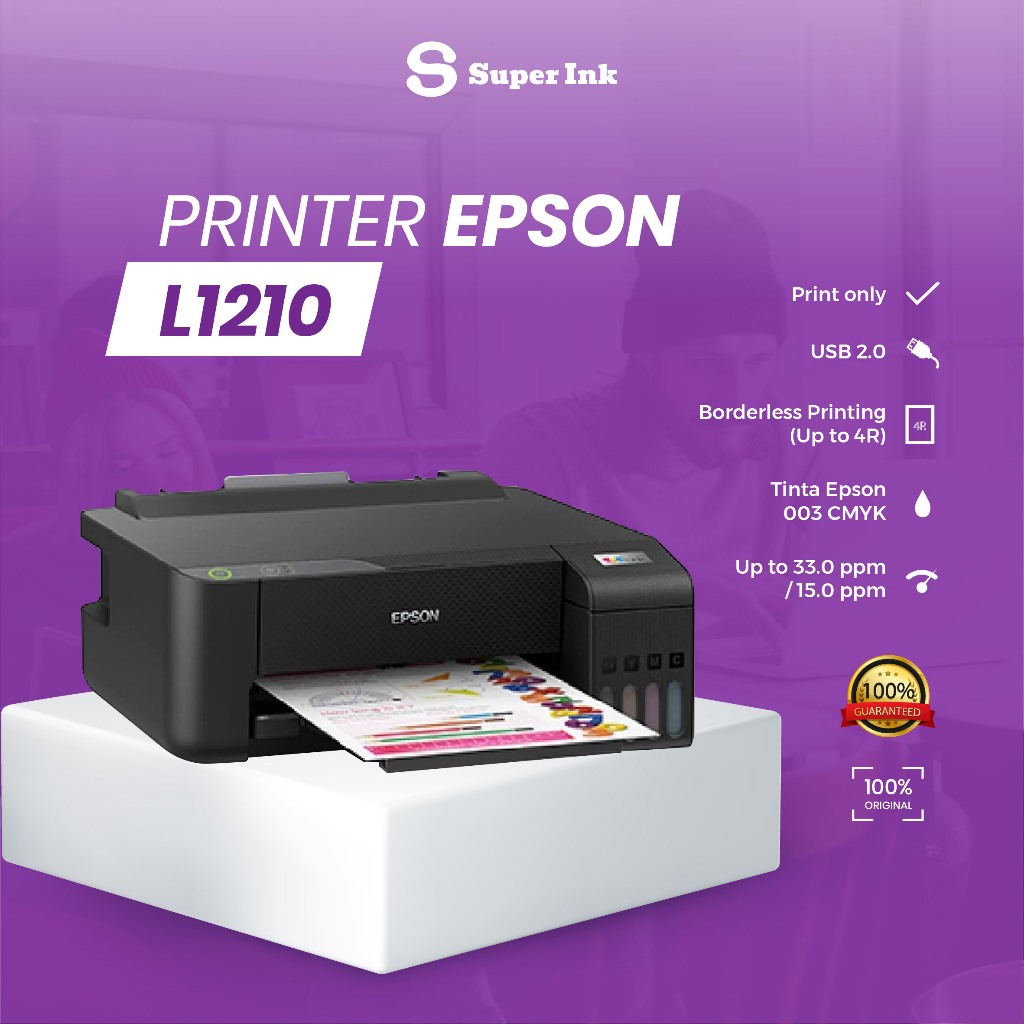 Epson Printer L1210 / Pengganti Epson L1110 (Print Only)