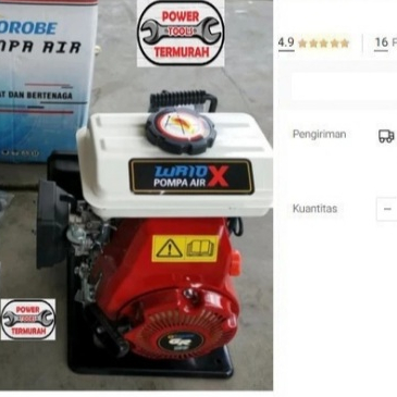 

Pompa Alkon 1" WP10 Bensin Sawah Irigasi Alcon WR 10 Sedot Air Pump